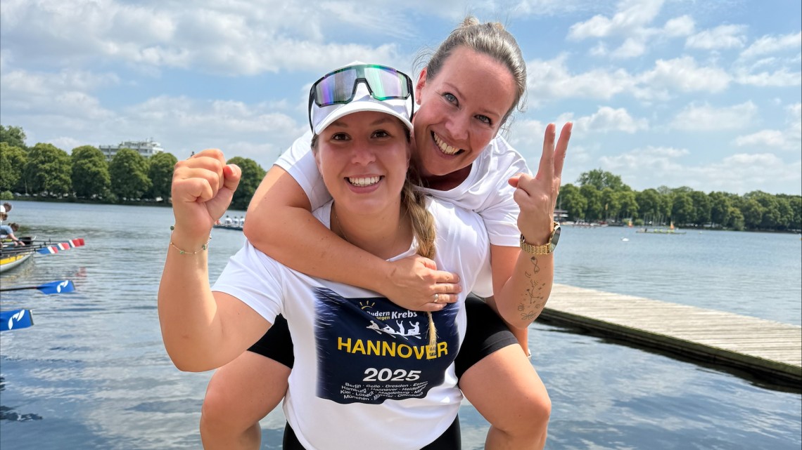 Rudern gegen Krebs Franzi und Sandra